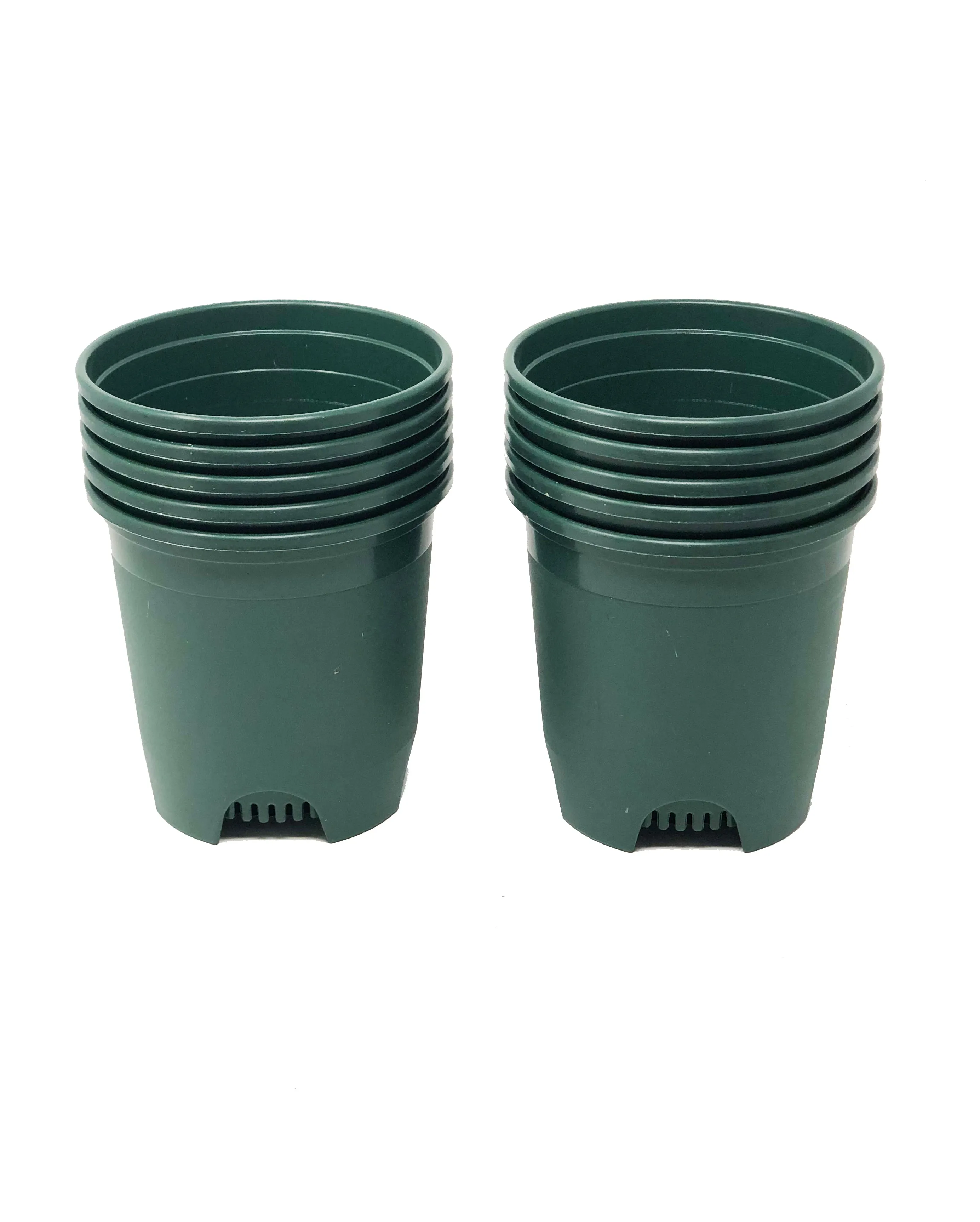 0.5 Gallon Nursery Pot Plastic Planters for Outdoor Indoor Plants Color Green