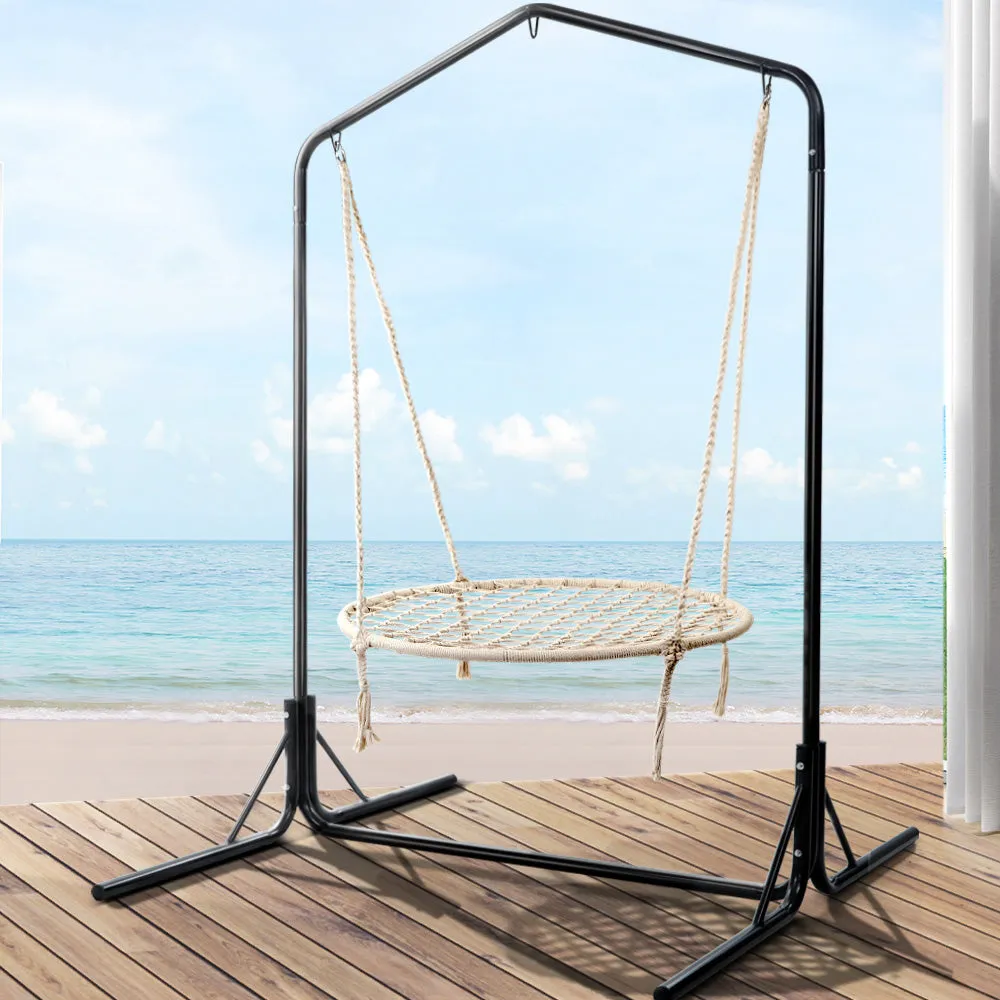 100cm Hammock Chair with Stand Nest Web Outdoor Swing