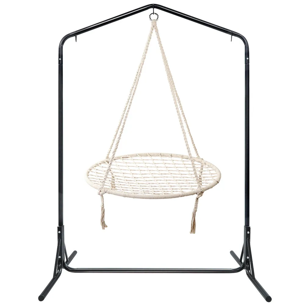 100cm Hammock Chair with Stand Nest Web Outdoor Swing