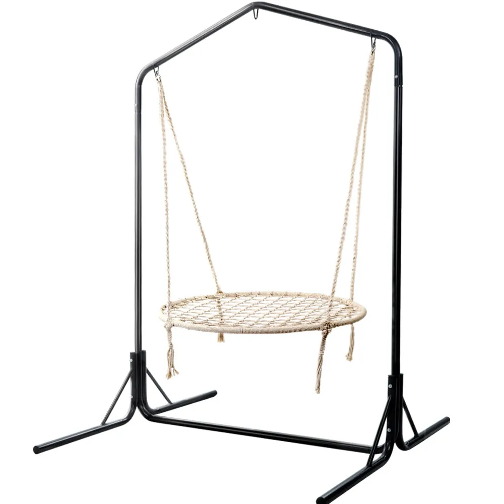 100cm Hammock Chair with Stand Nest Web Outdoor Swing