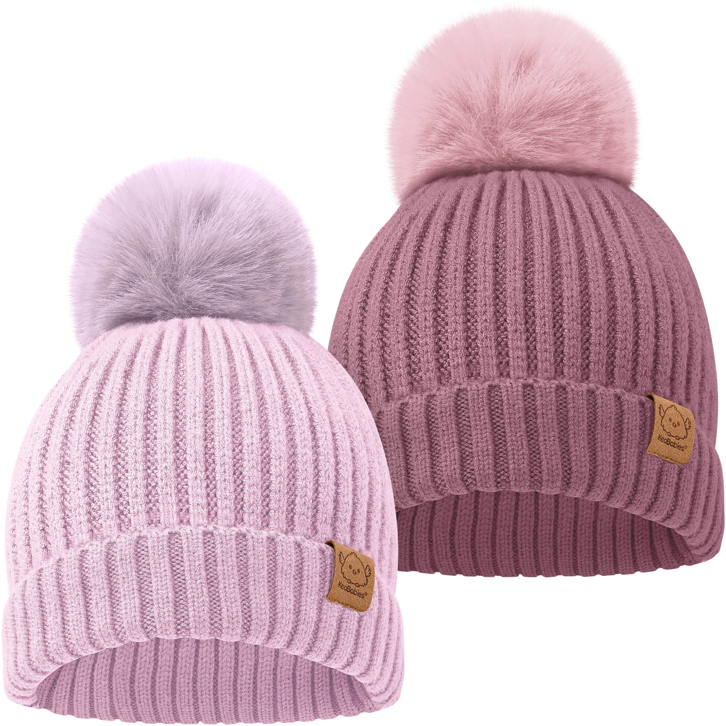 2-Pack Pom Knitted Beanie (Regalia)