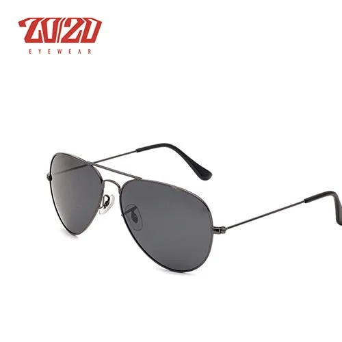 20/20 Unisex Full Rim Square Alloy Polarized 17019