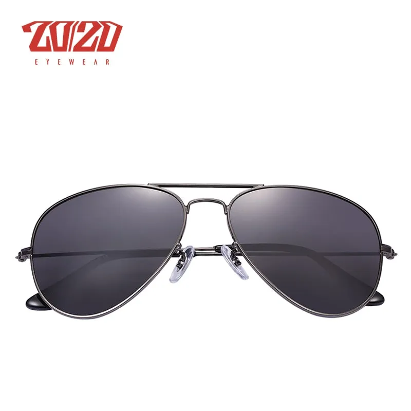 20/20 Unisex Full Rim Square Alloy Polarized 17019