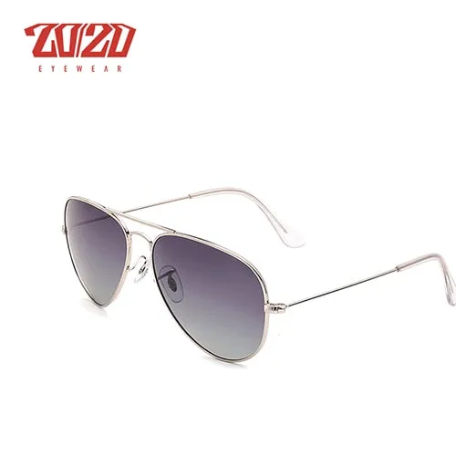 20/20 Unisex Full Rim Square Alloy Polarized 17019