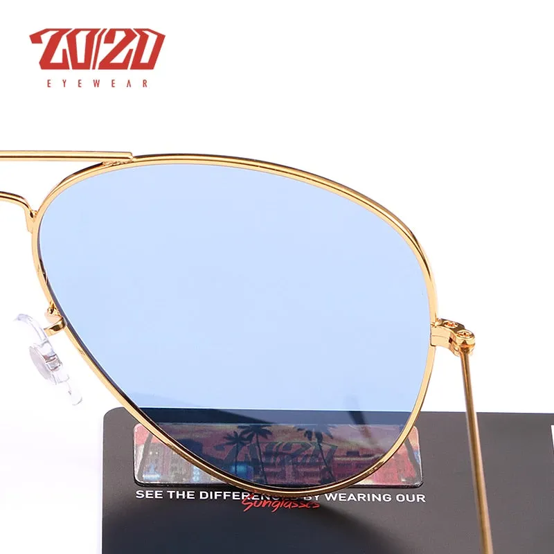 20/20 Unisex Full Rim Square Alloy Polarized 17019