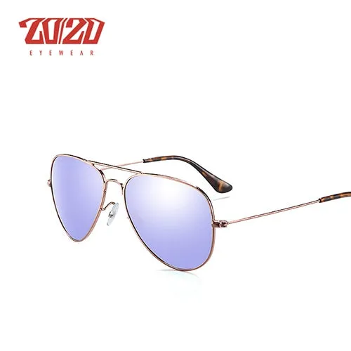 20/20 Unisex Full Rim Square Alloy Polarized 17019