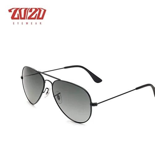 20/20 Unisex Full Rim Square Alloy Polarized 17019