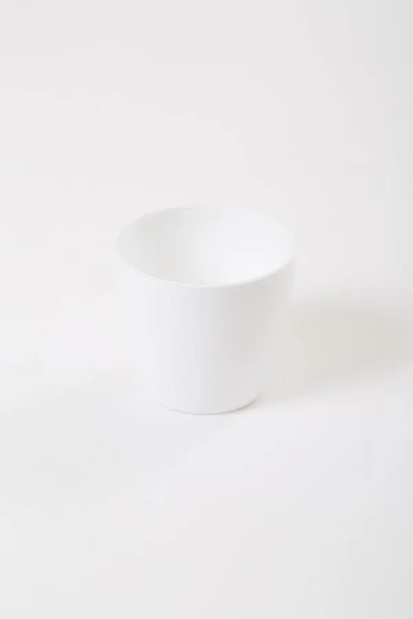 2.5 Inch White Singapore Pot (67mm)