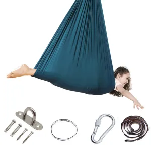 280*100/150cm Hammock Baby Swing 100% Nylon Indoor Outdoor Rehabilitation Training Sensory Glider