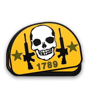 2A Skull Black Decal