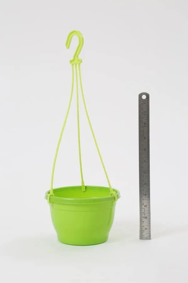 7 Inch Hanging Pot Green