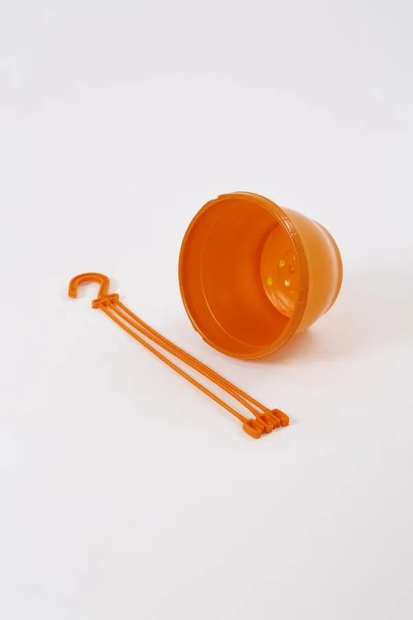 7 Inch Hanging Pot Orange