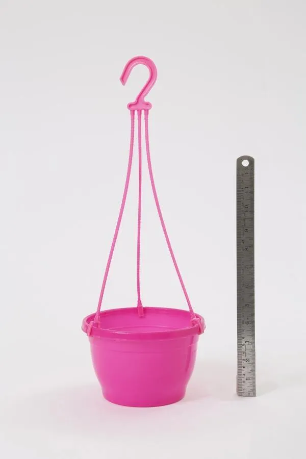 7 Inch Hanging Pot Pink