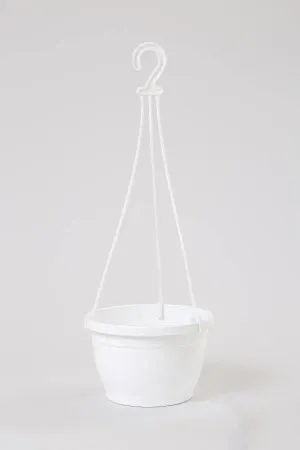 7 Inch Hanging Pot White