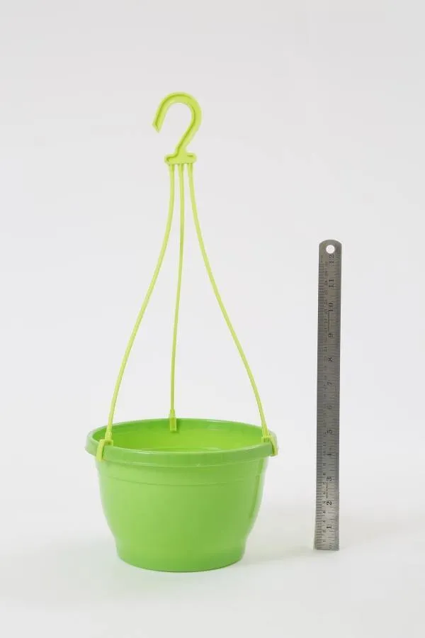 8 Inch Hanging Pot Green