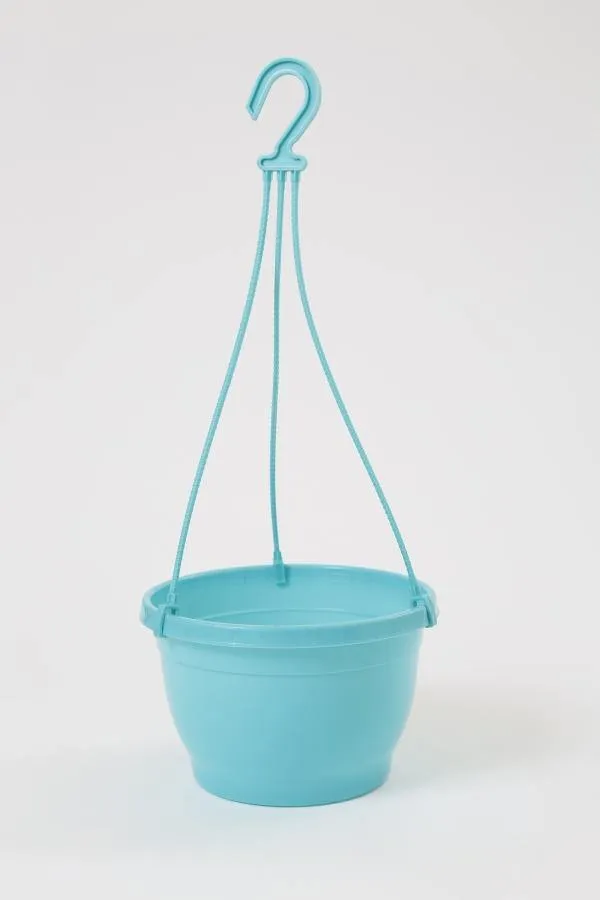 8 Inch Hanging Pot Turq