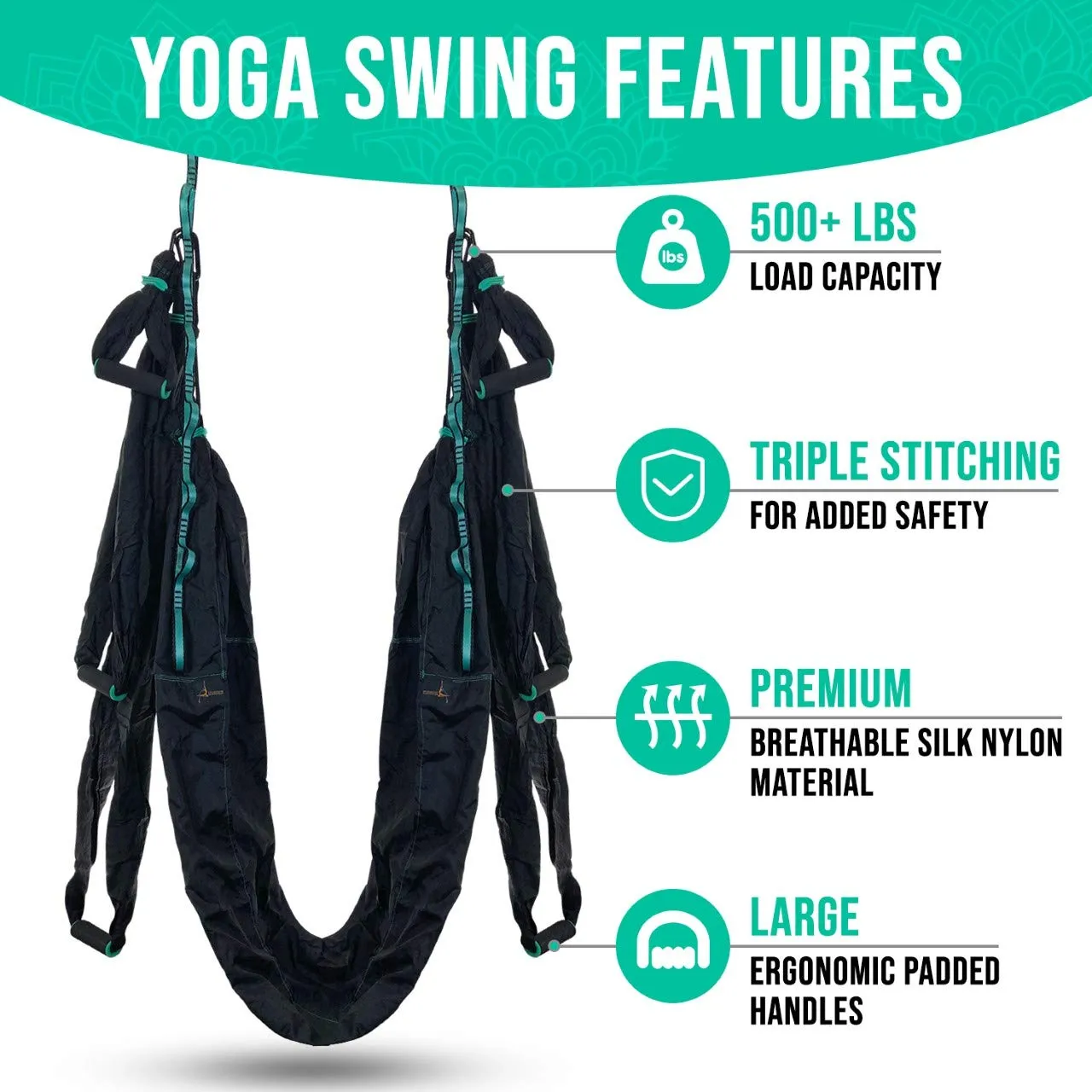 Aerial Yoga Antigravity Inversion Kit with Trapeze Sling - YogaSwingPro