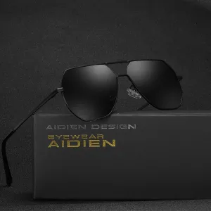 Aidien Men's Full Rim Alloy Frame Myopic Reading Glasses Sunglasses 8692