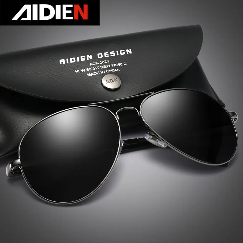 Aidien Unisex Full Rim Alloy Oval Myopic Reading Glasses Sunglasses 6088