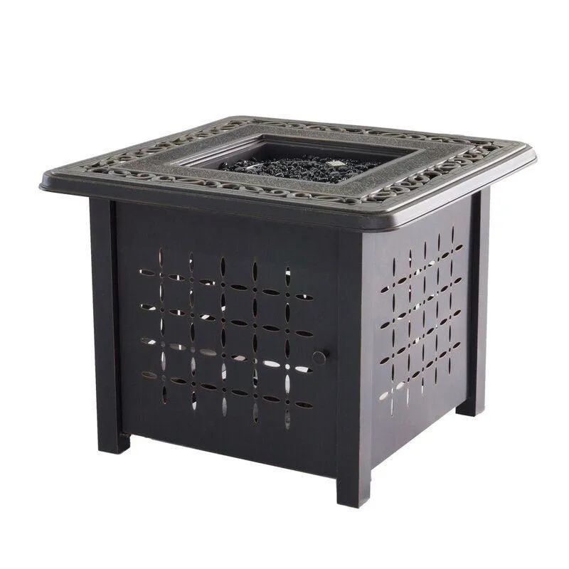 Aluminum Square Fire Pit Table