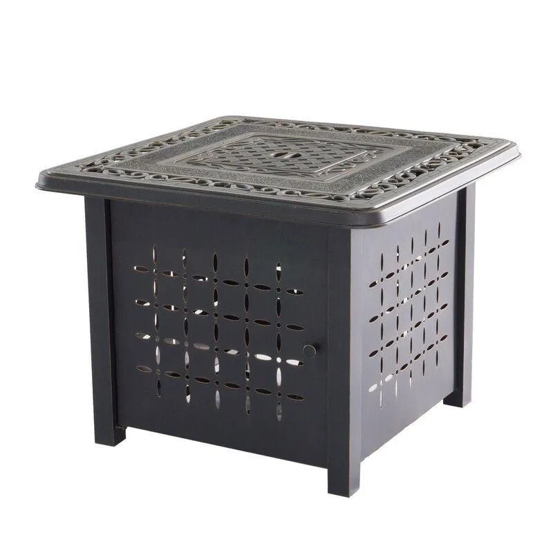 Aluminum Square Fire Pit Table