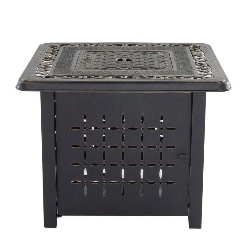 Aluminum Square Fire Pit Table