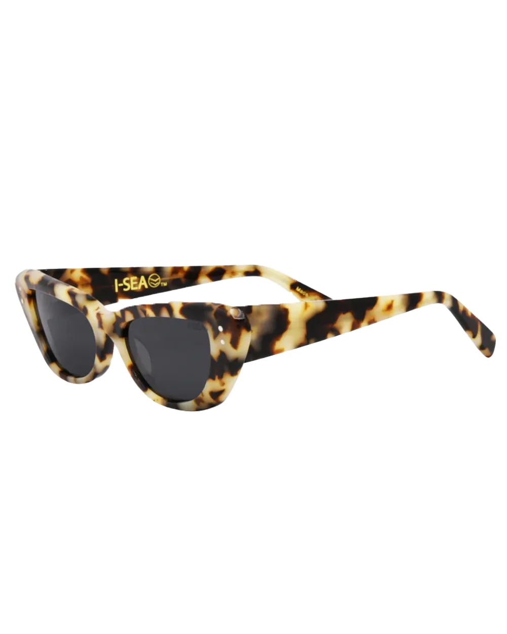 Astrid Polarised Sunglasses in Snow Tortoise & Smoke