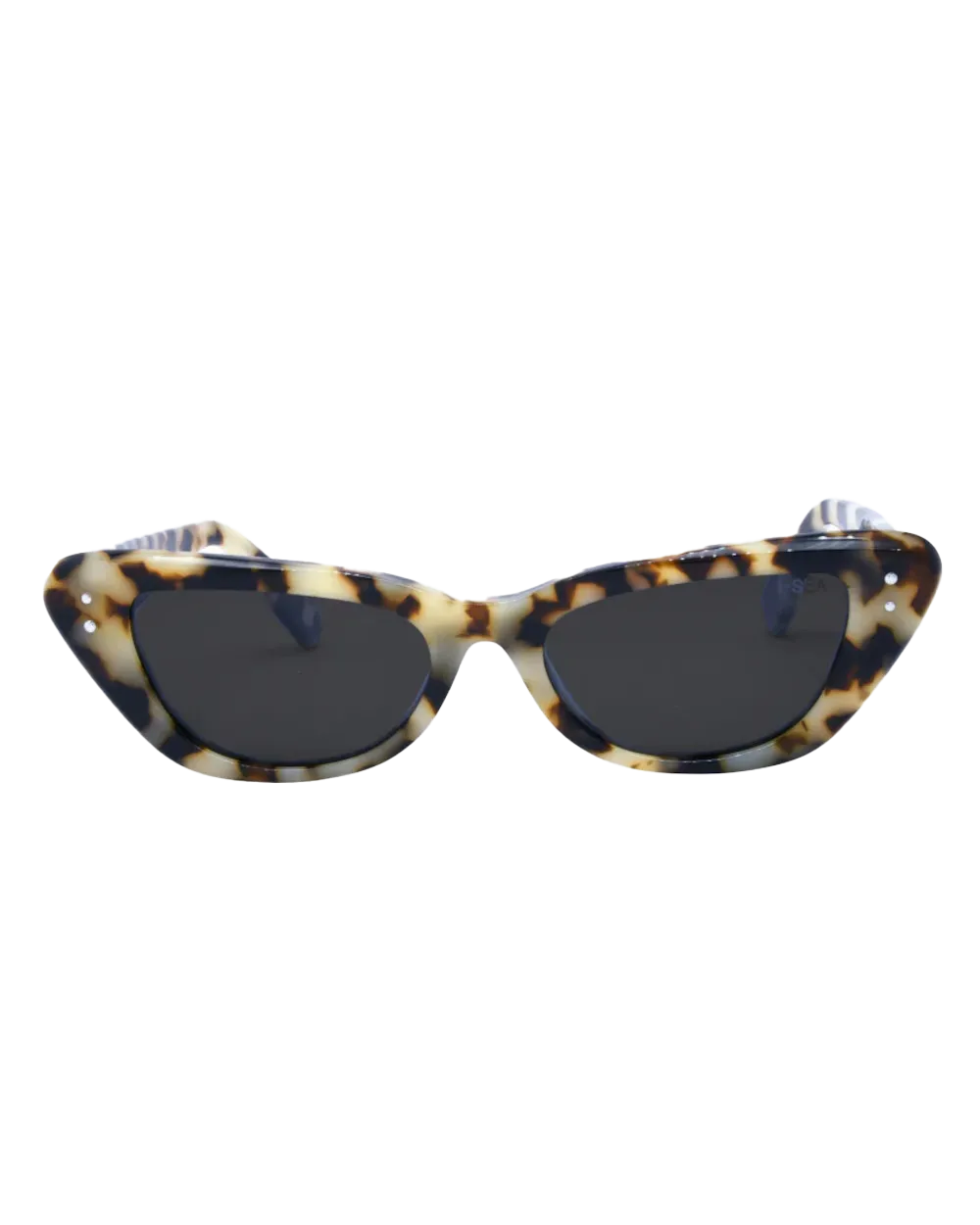 Astrid Polarised Sunglasses in Snow Tortoise & Smoke