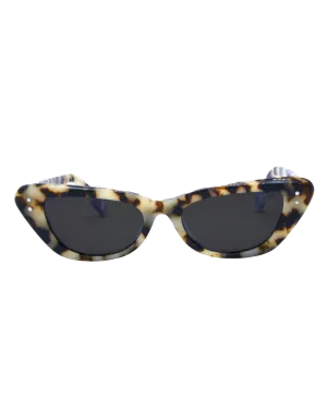 Astrid Polarised Sunglasses in Snow Tortoise & Smoke