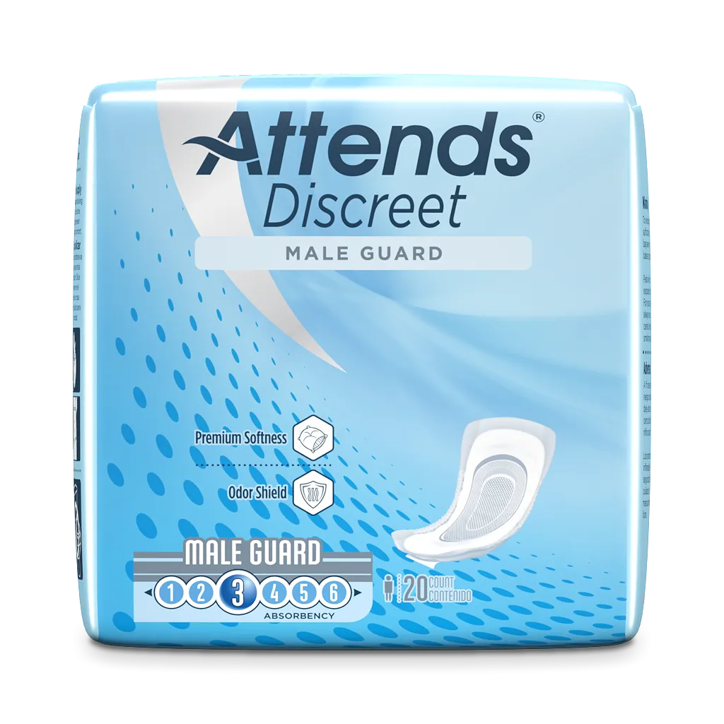 Attends Discreet Men's Guards for Bladder Leak