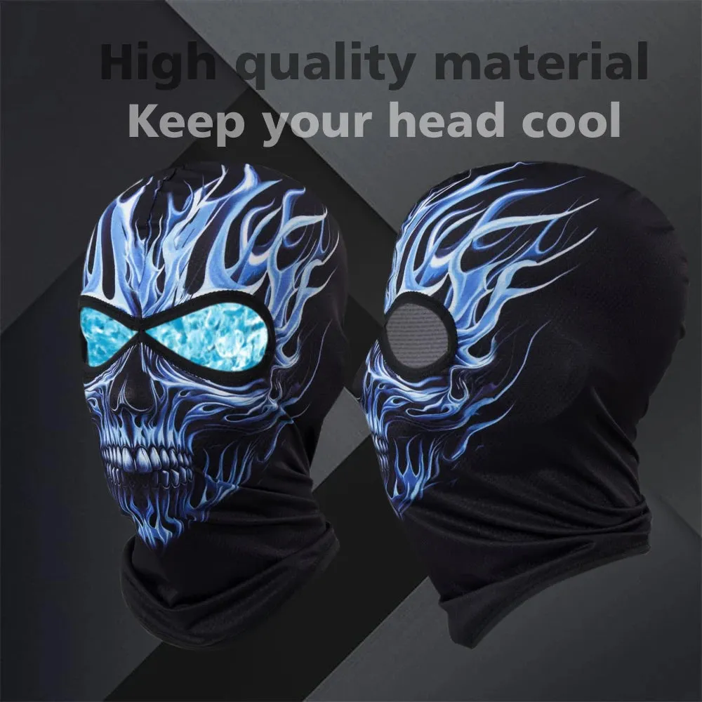 Black Balaclava Ghost Skull Face Mask