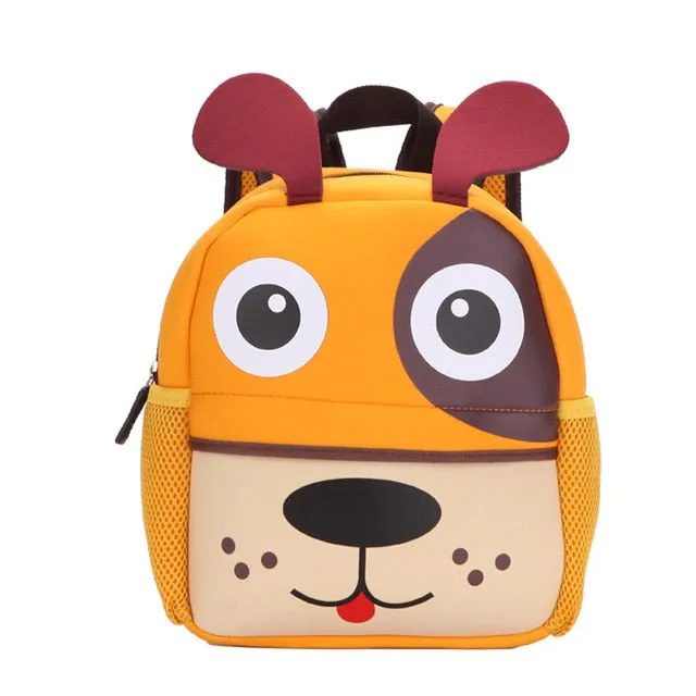 Brand Design Kids 3D Animal Kindergarten Cartoon Backpack