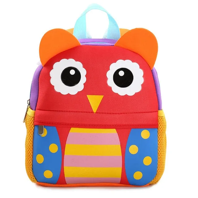 Brand Design Kids 3D Animal Kindergarten Cartoon Backpack