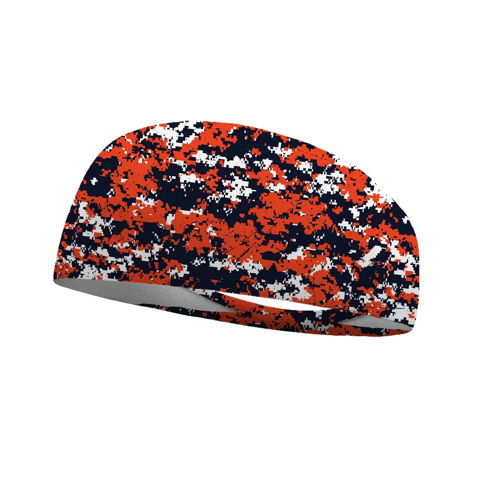 Camo Team Colors Collection Performance Wicking Headband (Multiple Colors To Choose From)