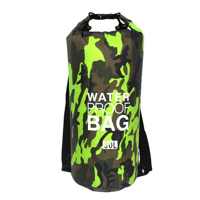 Camouflage Waterproof Dry Bag - various sizes & colors