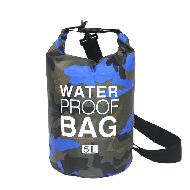 Camouflage Waterproof Dry Bag - various sizes & colors