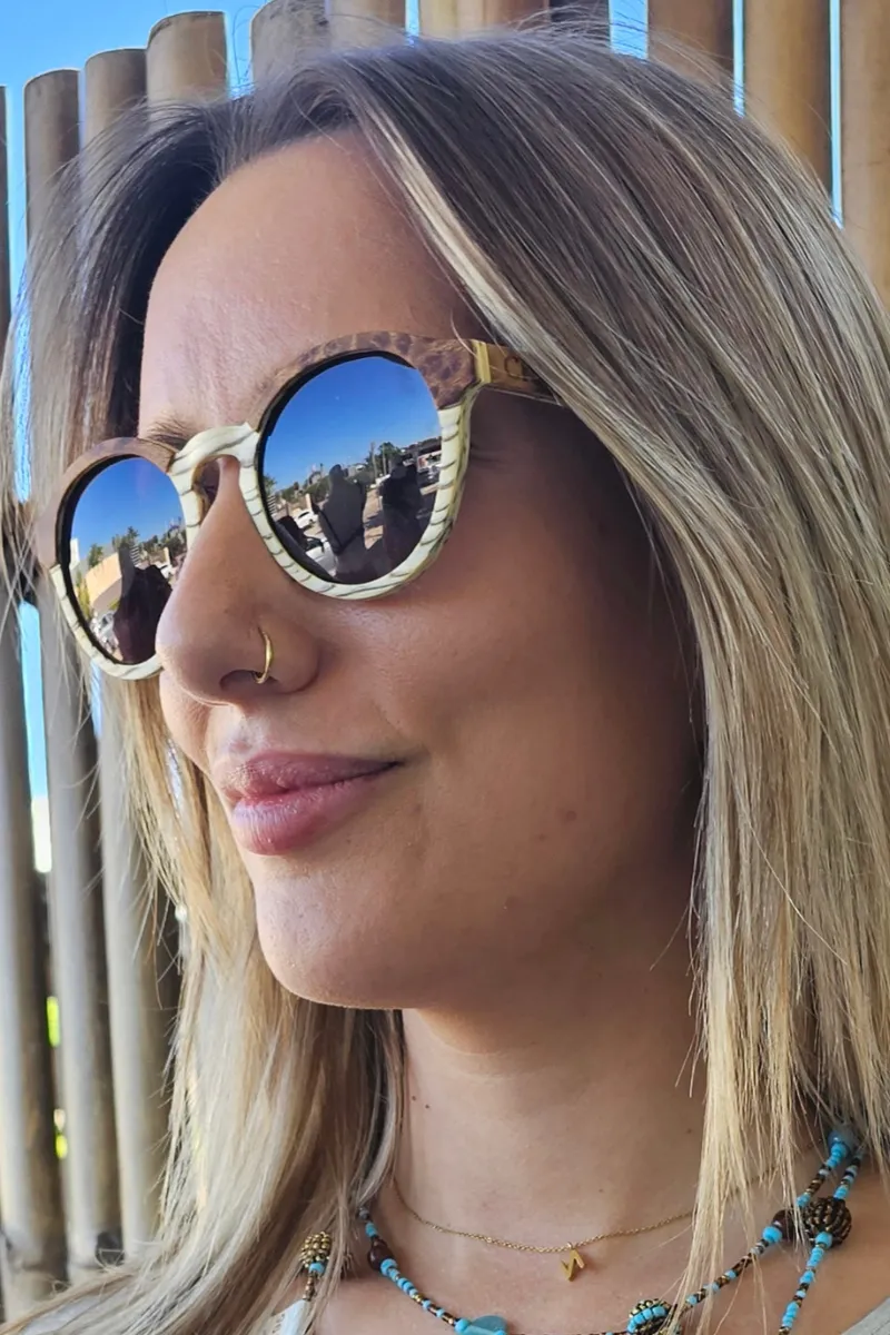 Chanj Sunglasses Cottesloe Sustainable Sunglasses Handcrafted FSC Wood