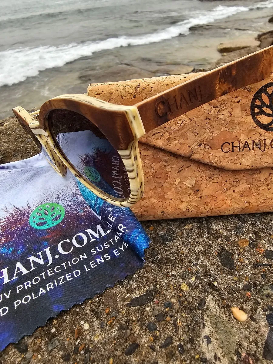 Chanj Sunglasses Cottesloe Sustainable Sunglasses Handcrafted FSC Wood