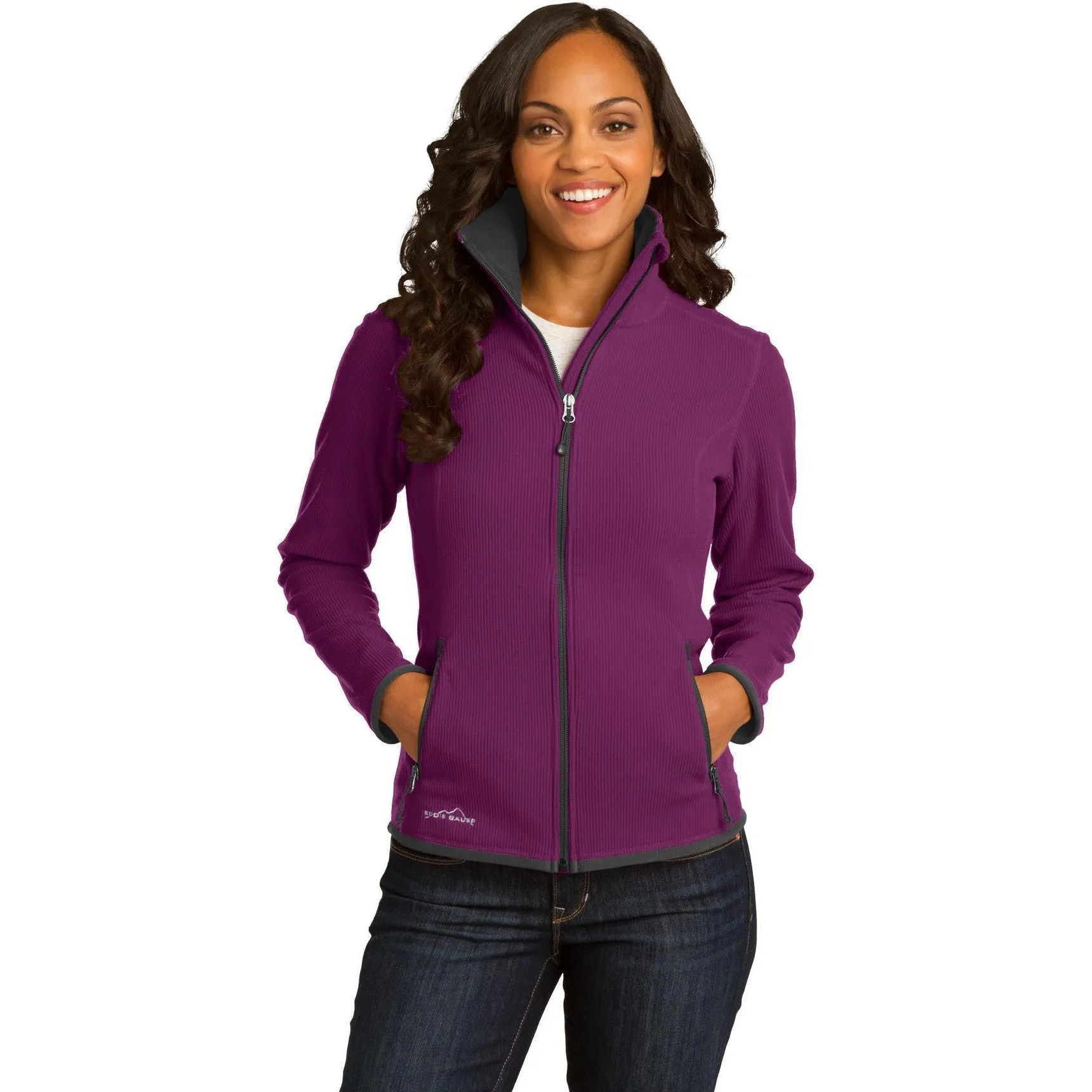 CLOSEOUT - Eddie Bauer Ladies Full-Zip Vertical Fleece Jacket