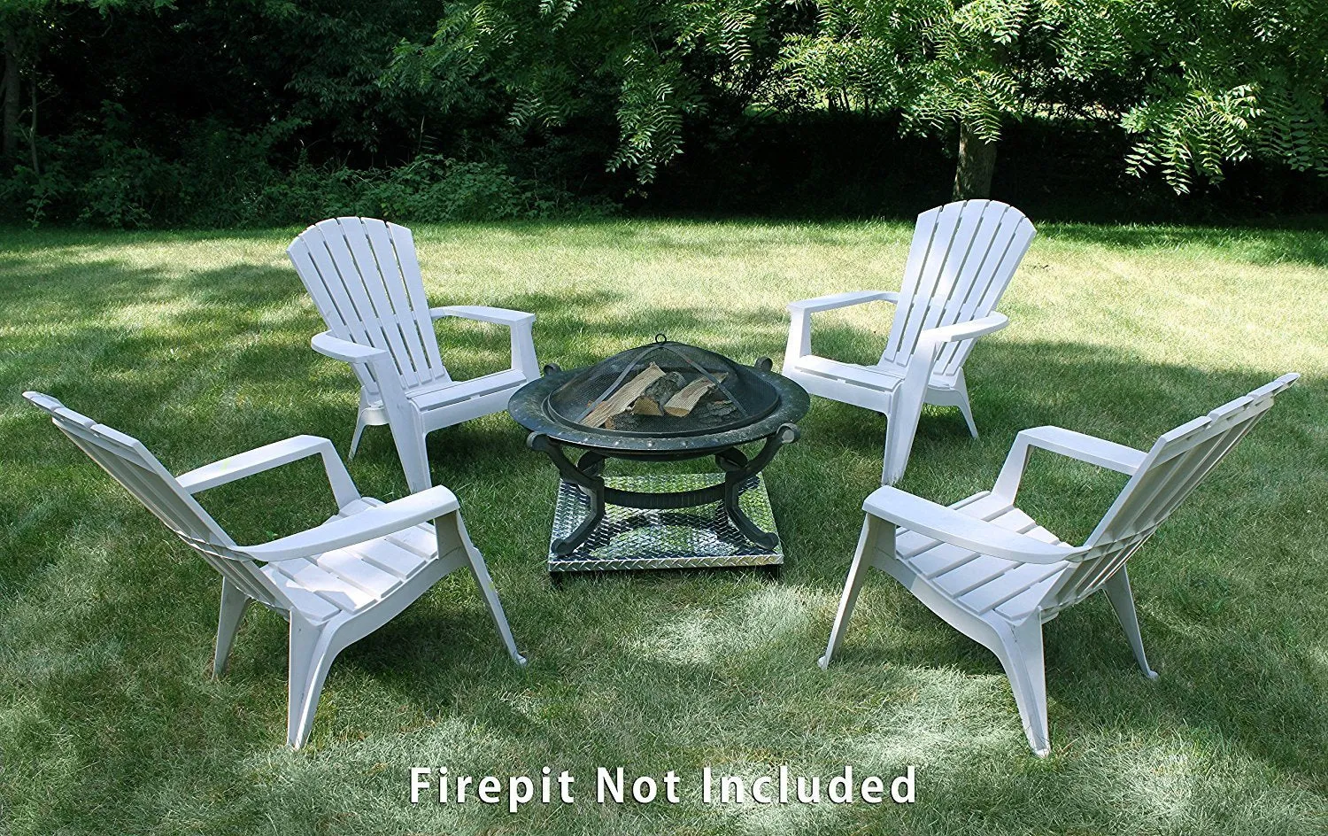 Deck Defender and Grass Guard - Fire Pit Heat Shield - New