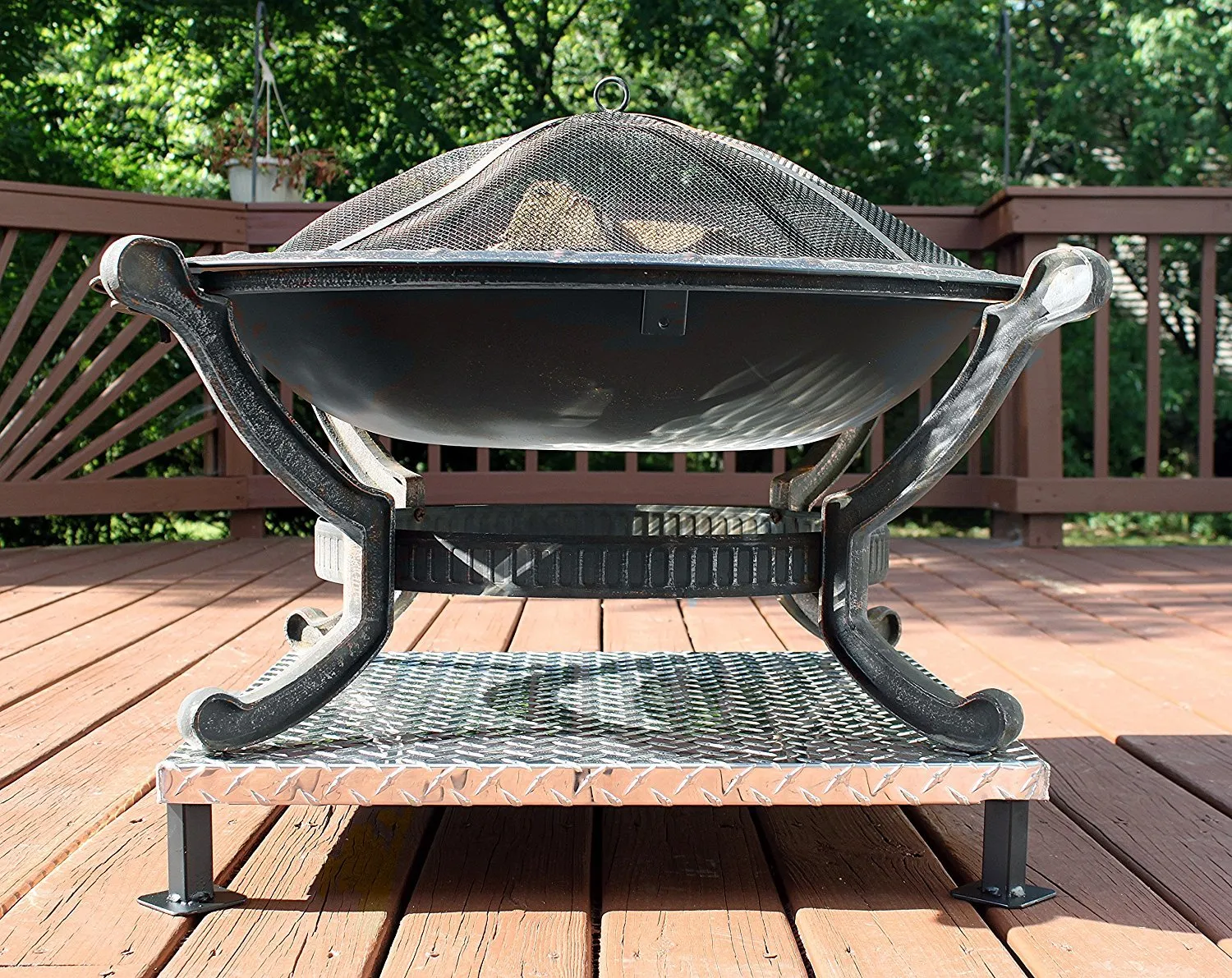 Deck Defender and Grass Guard - Fire Pit Heat Shield - New