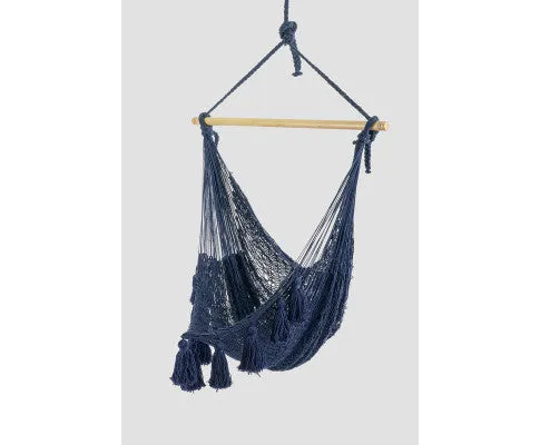 Deluxe Extra Large Hammock Swing Chair Dark Blue