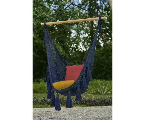 Deluxe Extra Large Hammock Swing Chair Dark Blue