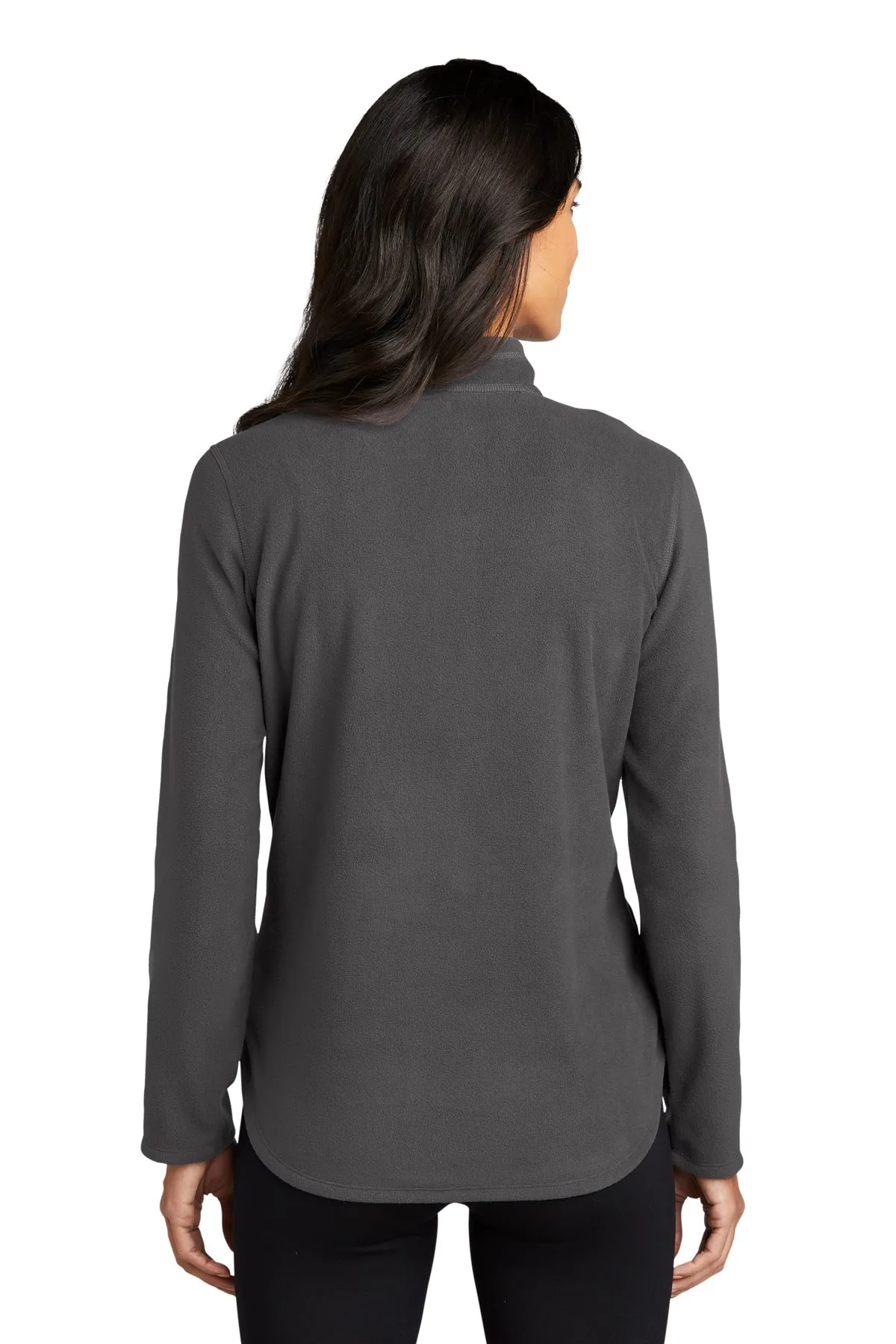 Eddie Bauer Ladies 1/2-Zip Custom Microfleece Jackets, Grey Steel