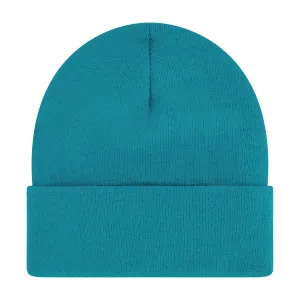 Elowel Beanie Hats for Men and Women - 100% Acrylic Thick Thermal Knit Skull Beanie Winter Hat - Unisex Cuffed Plain Cyanine Beanie Hat