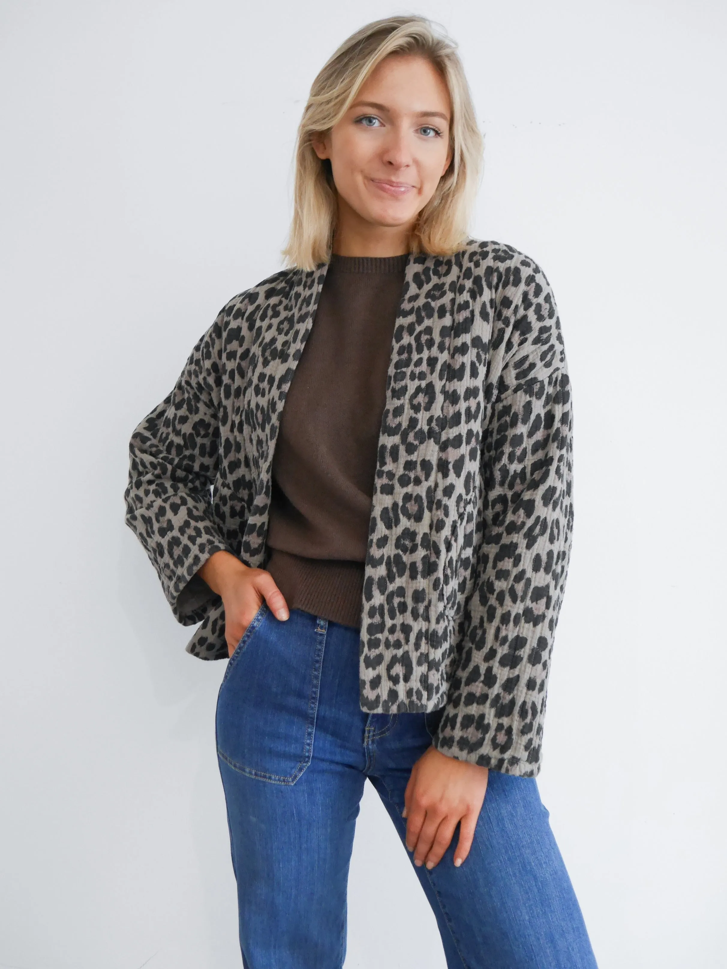 Emma Jacket Mocha Leopard