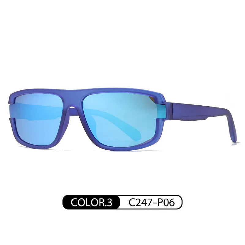 Fashion polarized sunglasses for men, colorful trendy brand sunglasses TR7536 driver's driving anti-glare sunglasses