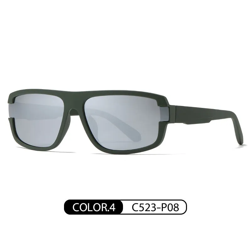 Fashion polarized sunglasses for men, colorful trendy brand sunglasses TR7536 driver's driving anti-glare sunglasses