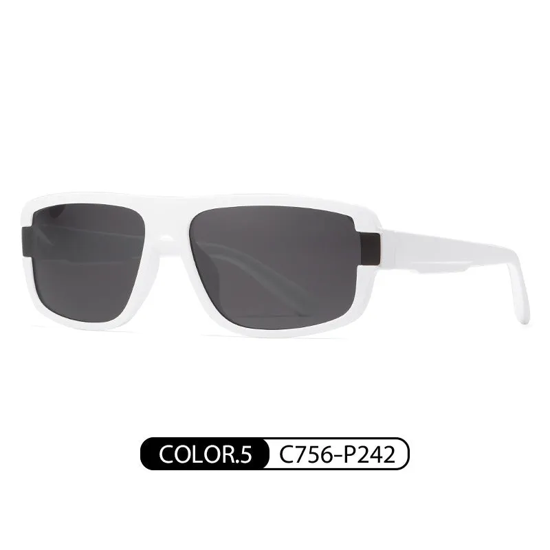 Fashion polarized sunglasses for men, colorful trendy brand sunglasses TR7536 driver's driving anti-glare sunglasses