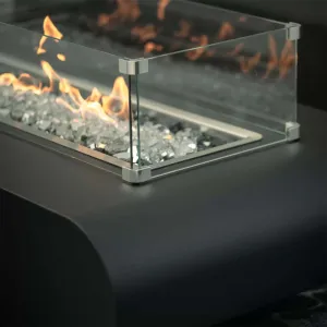 Glass Wind Guards - Fire Pit Accessory